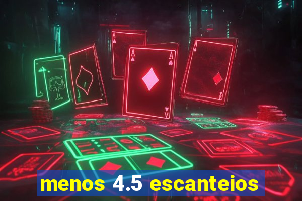 menos 4.5 escanteios