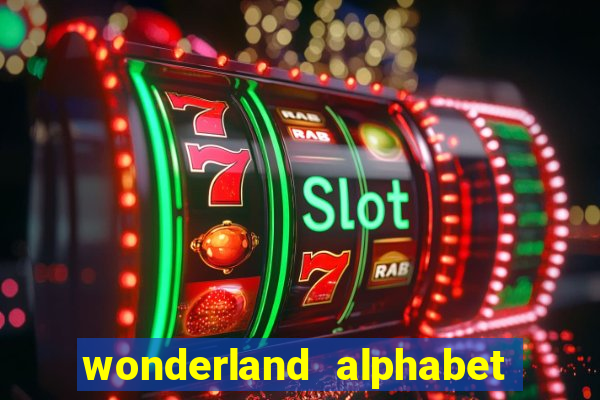 wonderland alphabet comic studio