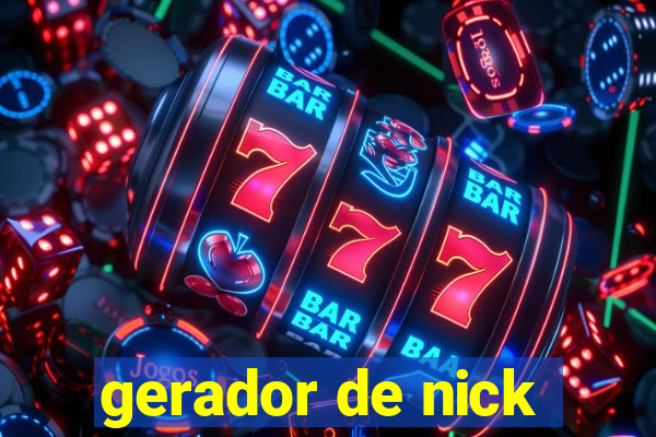 gerador de nick